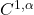 \ C^{1,\alpha} 