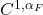 \ C^{1, \alpha_{F}} 