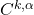 \ C^{k, \alpha} 