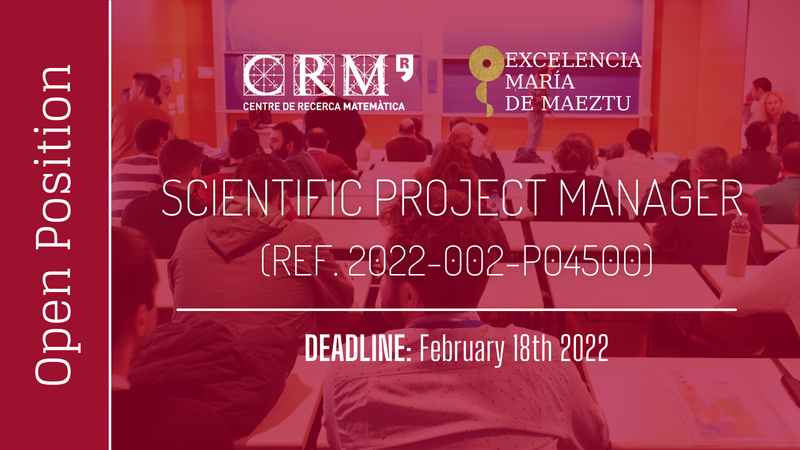 SCIENTIFIC PROJECT MANAGER (REF. 2022-002-P04500)