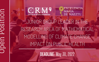 Open Call: Junior Group Leader in the Research Area of Mathematical Modelling of Climate Change Impact on Public Health