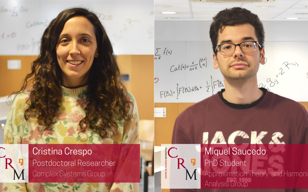 The CRM Welcomes a New Postdoctoral Researcher and a PhD Student this January