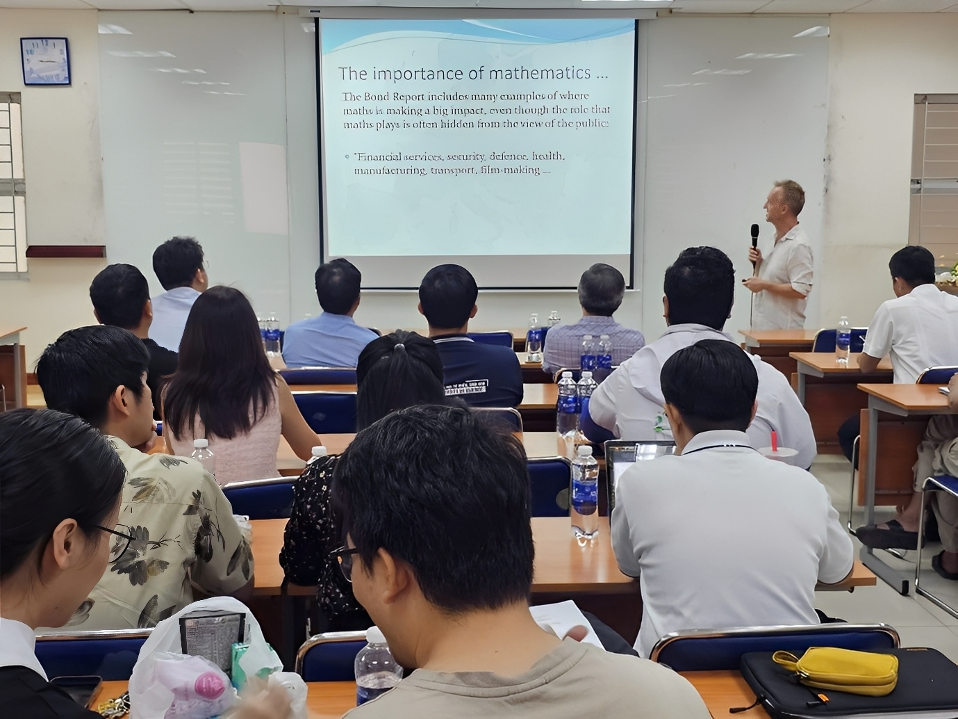 Tim Myers represents ECMI at the ICIAM Board Meeting and promotes industrial mathematics in Vietnam
