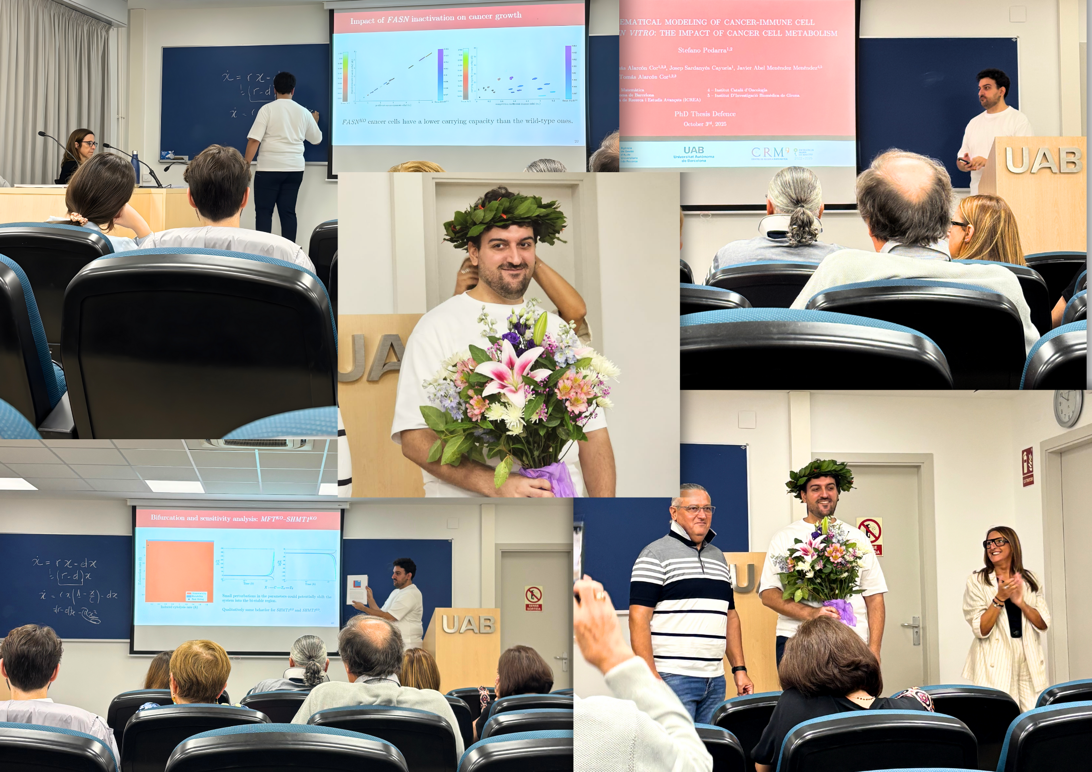 Stefano Pedarra Defends his PhD Thesis on the Interaction between Tumour Cells and the Immune System