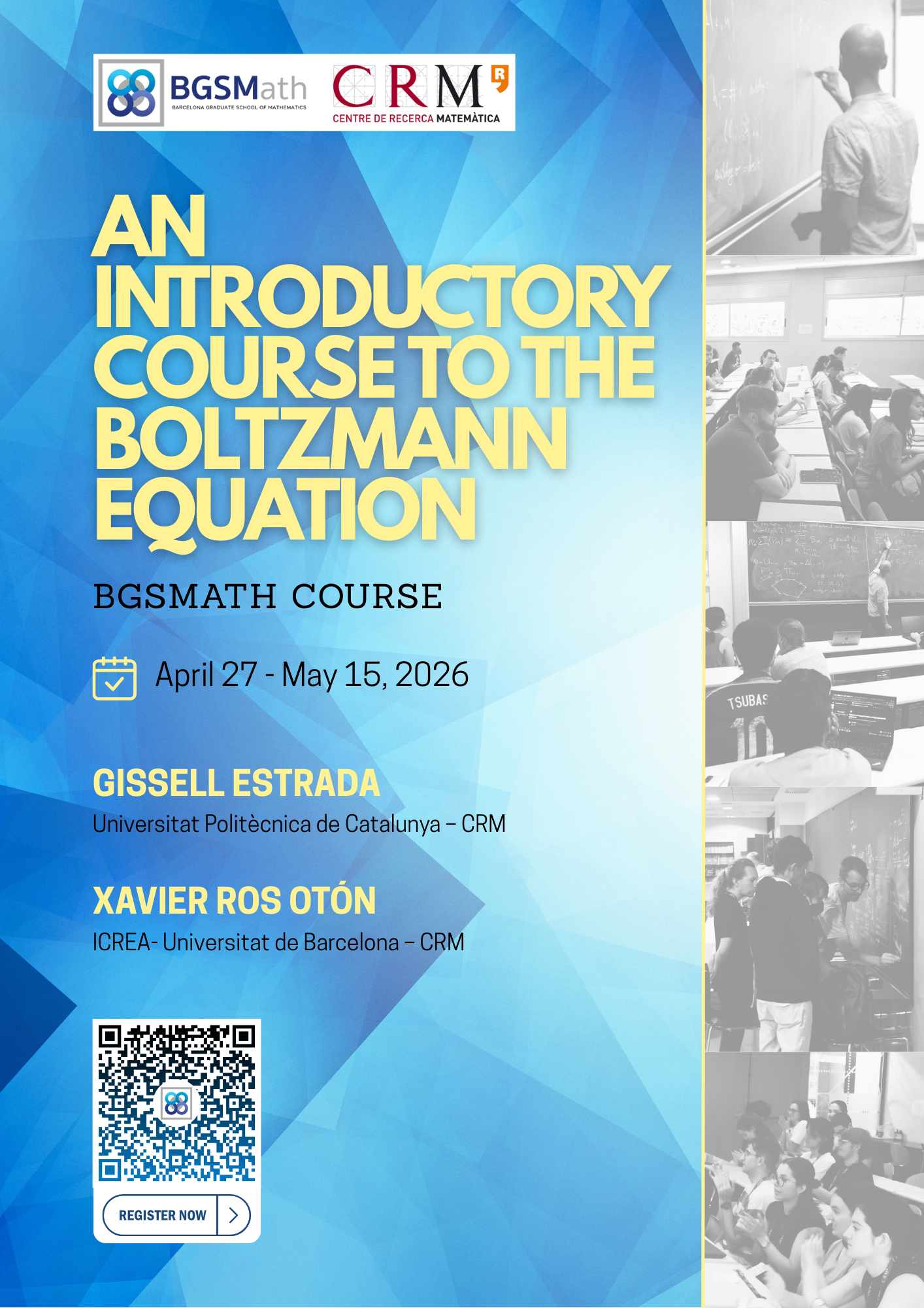 An introductory course to the Boltzmann equation