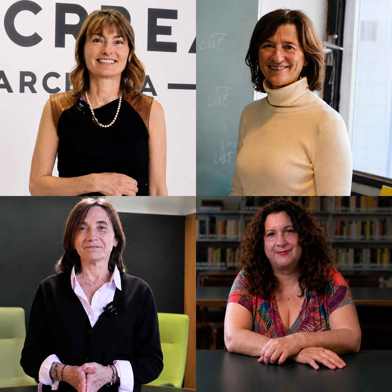 Four CRM-affiliated mathematicians in the 2026 ranking of women researchers in Spain