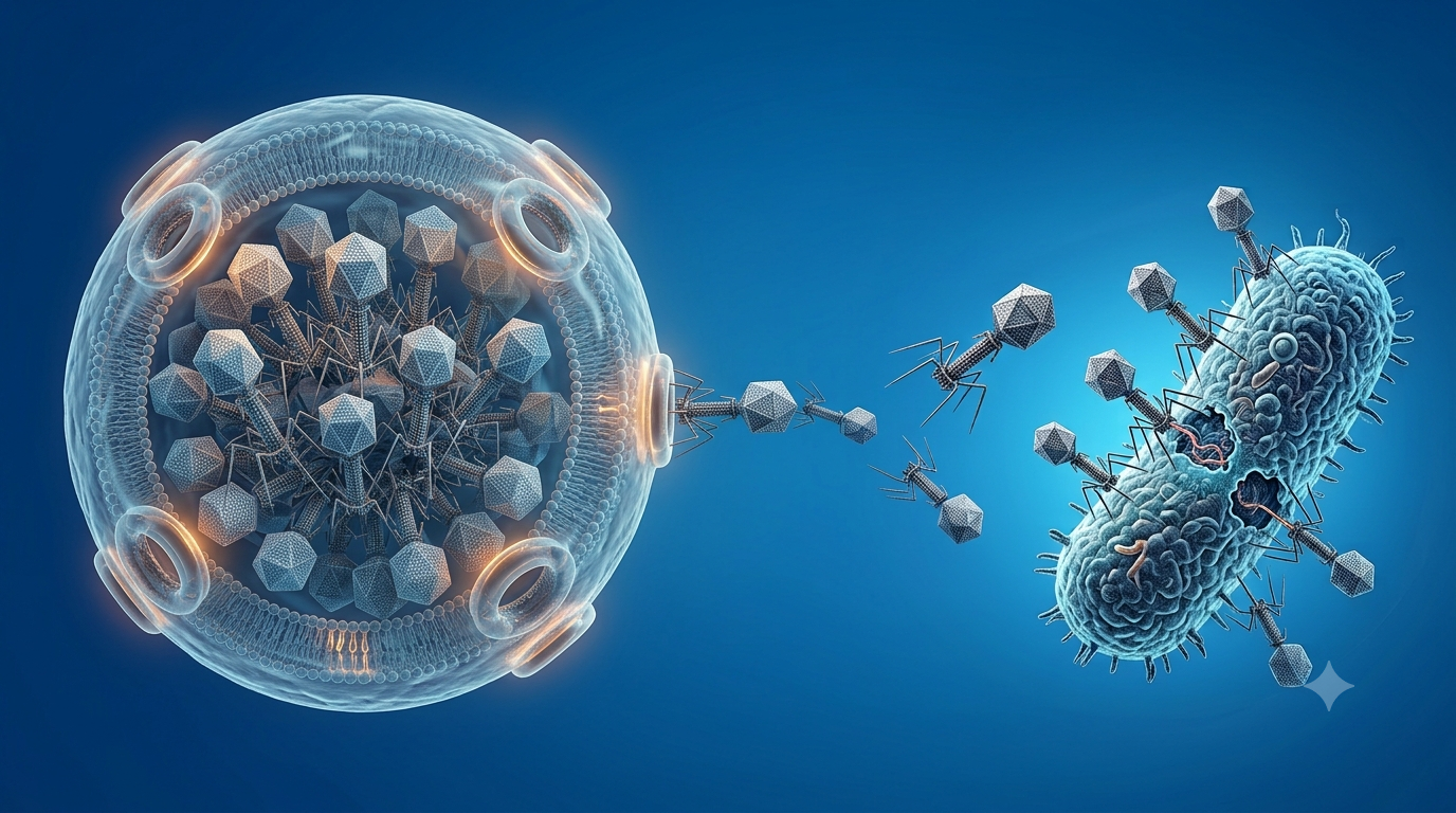 How to Protect Bacteriophages Without Trapping Them? Mathematics to Improve an Alternative to Antibiotics