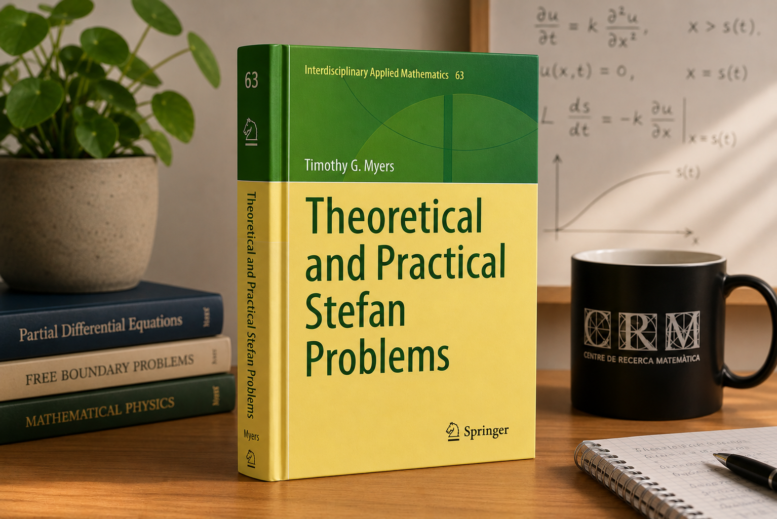 Springer publishes Theoretical and Practical Stefan Problems, by Tim Myers (CRM)