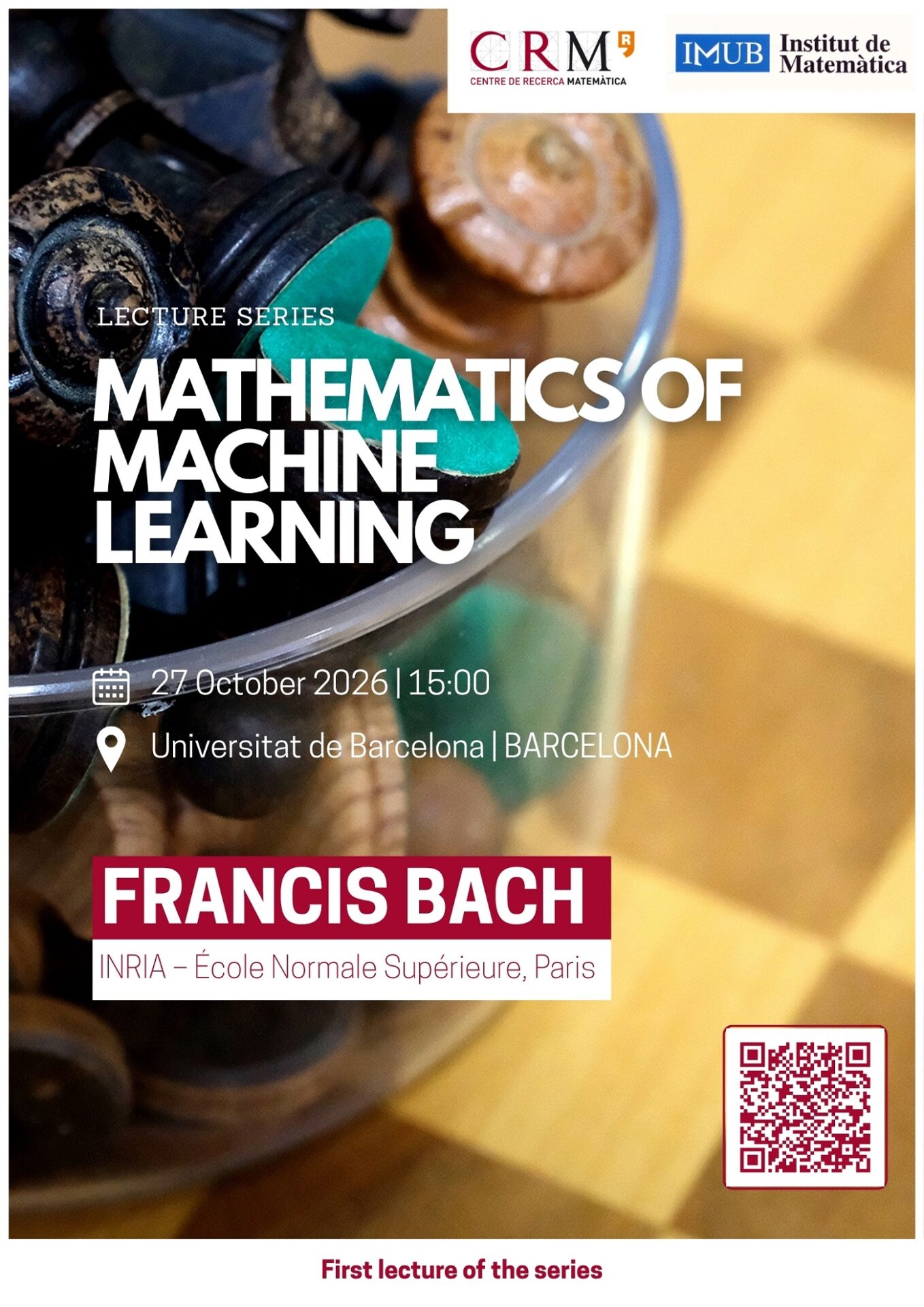 Lecture series on Mathematics of Machine Learning - poster Poster: Lecture series on Mathematics of Machine Learning