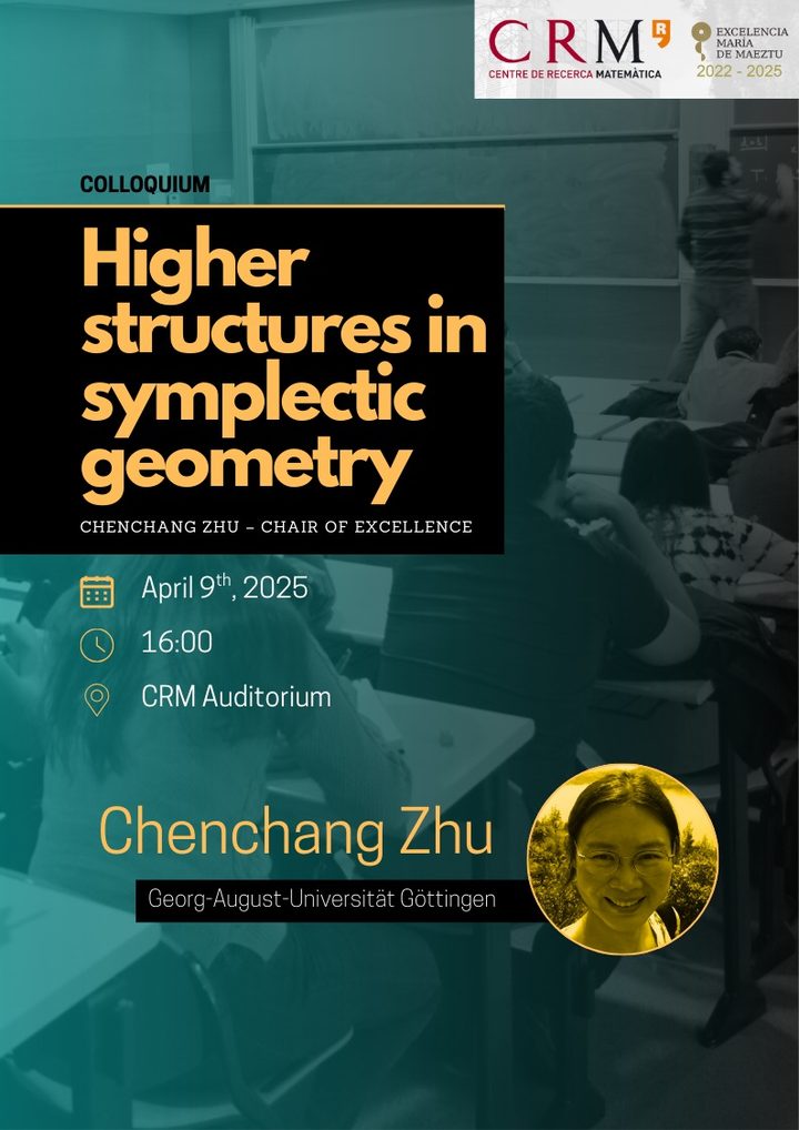 Poster of the colloquium Higher structures in symplectic geometry